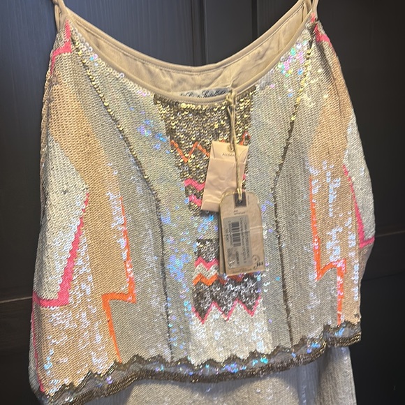NWT VINTAGE ALL SAINTS MINI SEQUIN DRESS US8 /UK12 - Picture 3 of 8